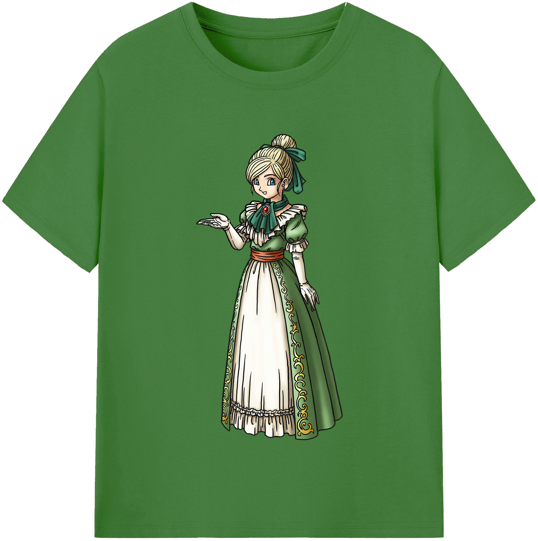 （画像用） ドラゴンクエスト Doragon Kuesuto Dragon Quest レディースカジュアルプリントTシャツ（綿100％）